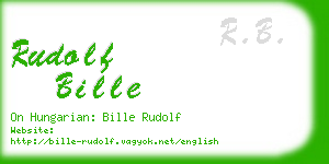 rudolf bille business card